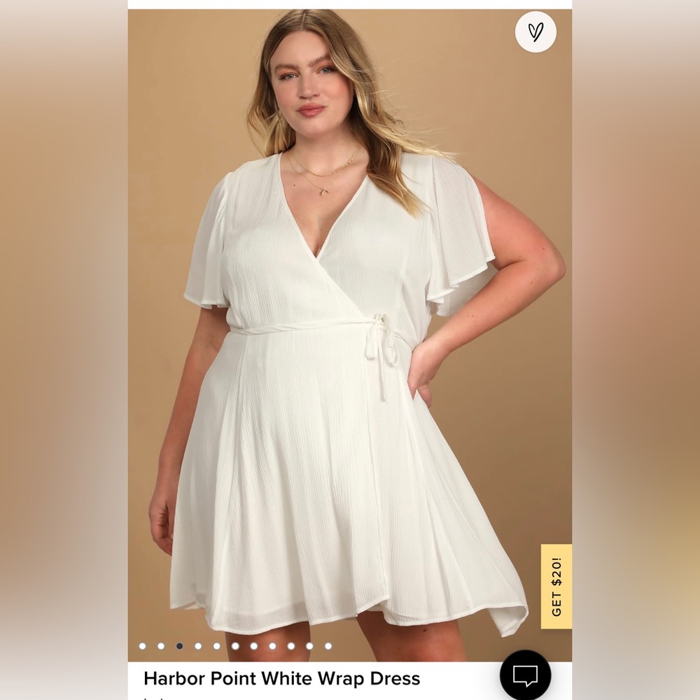 White shift dress